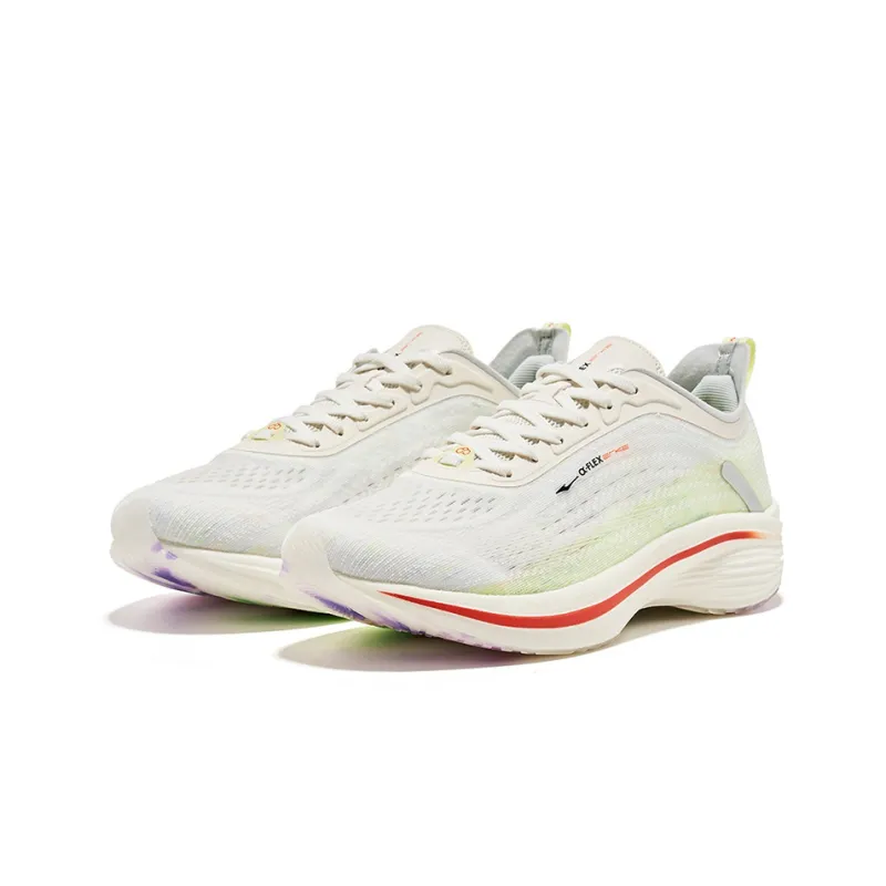 Erke Strange Bullet 3.0 Wear Resistant Low Top Running Shoes Men's White Green Comfortable-1