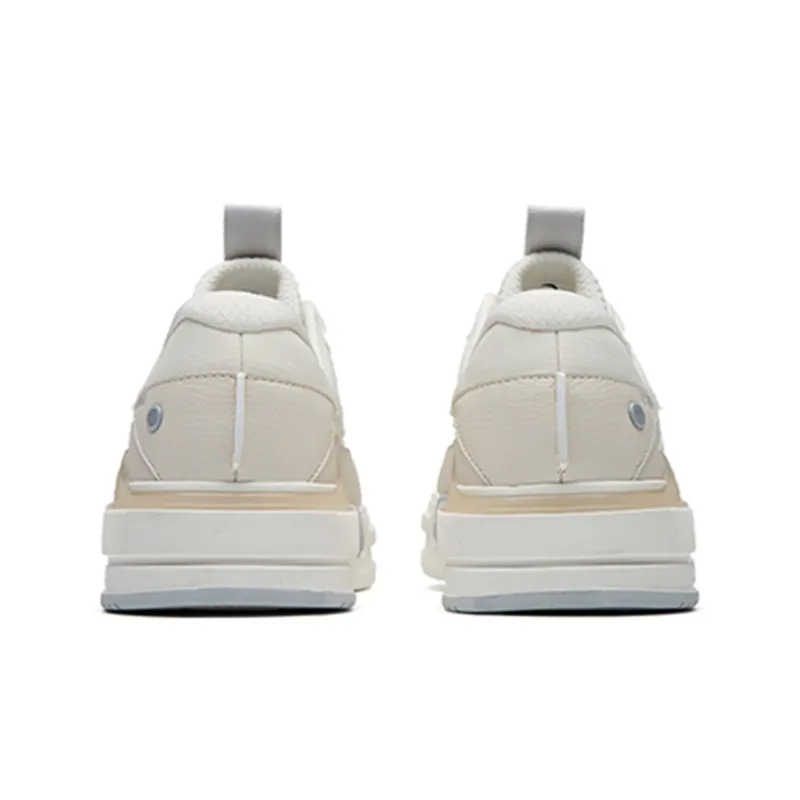 Anta Life Collection Lightweight And Breathable Low-Top Skateboard Shoes Women's White Gray-4