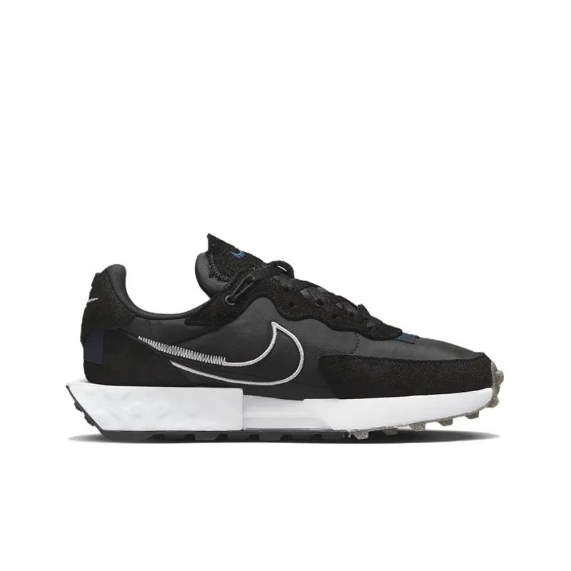 Nike Fontanka Waffle Black White Women's-1
