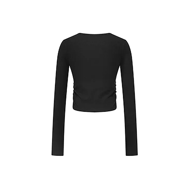 MacyMccoy Long-Sleeved T-Shirt Women's Black-1
