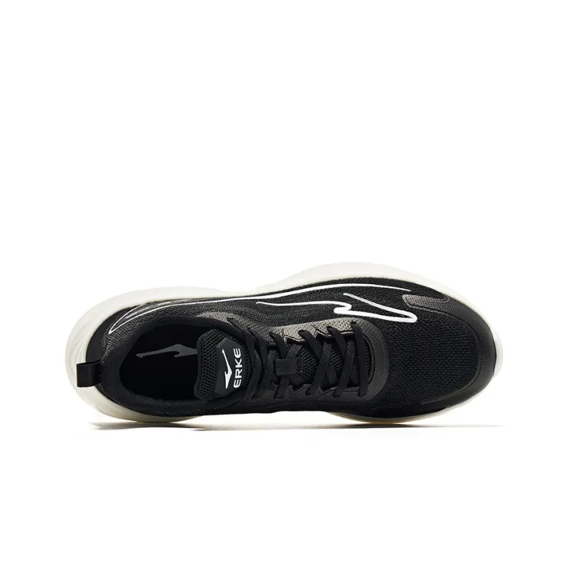 HENANBOWUYUAN x Erke Yi Rebound Low Top Running Shoes Men's Black White-2