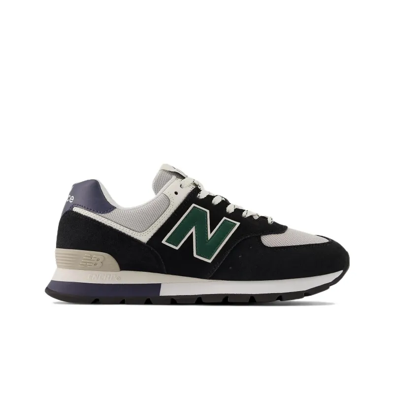 New Balance 574 Rugged Black Green-1