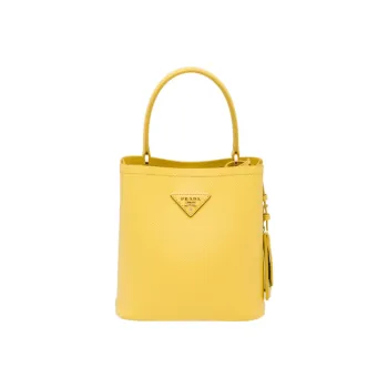 PRADA Saffiano Leather Shoulder Bag, Crossbody Bag, Handbag Women's Sunlight Yellow