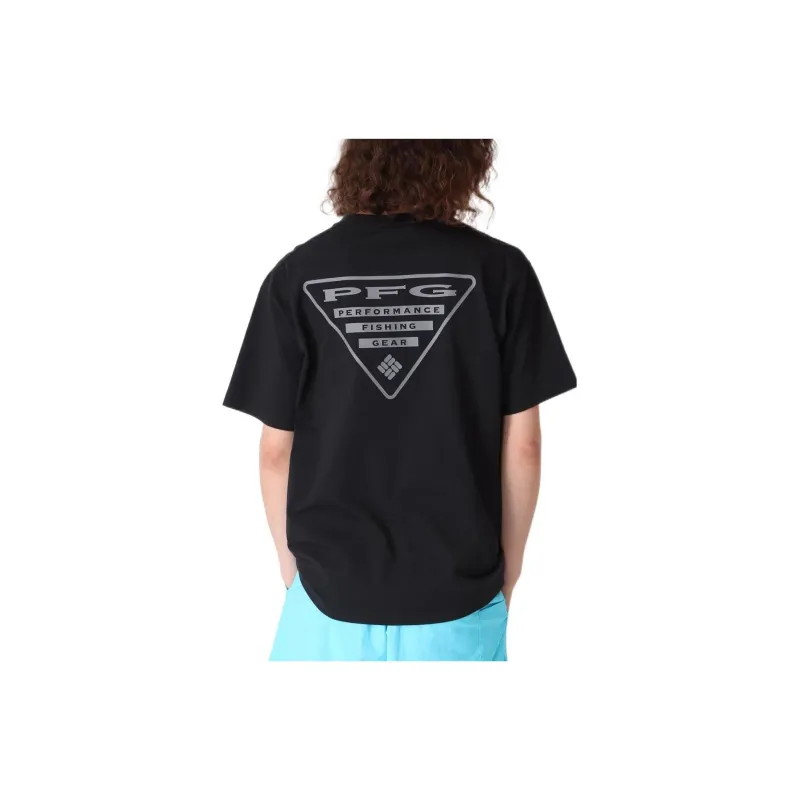 Columbia Crew Neck Fitted Short-Sleeved T-Shirt Men's Black-1
