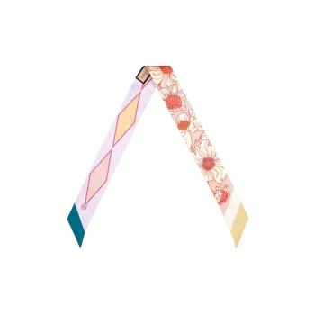 GUCCI Lovelight Series Mulberry Silk Scarf Women's Orange Yellow