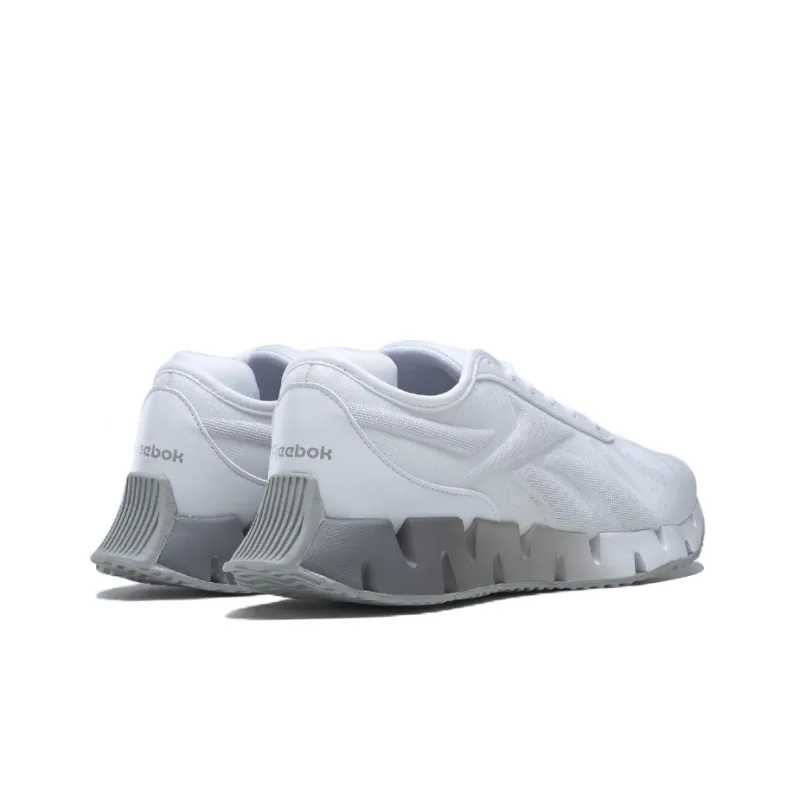 Reebok Zig Dynamica 1 Cushioning Anti-Slip And Wear-Resistant Low-Top Running Shoes White Gray-3