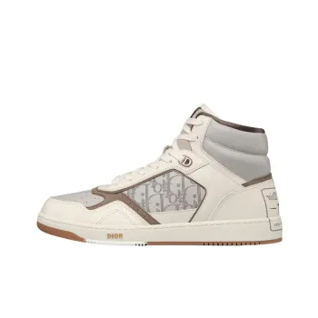 DIOR B27 High By Birkenstock Cream Greige Greige DIOR Oblique