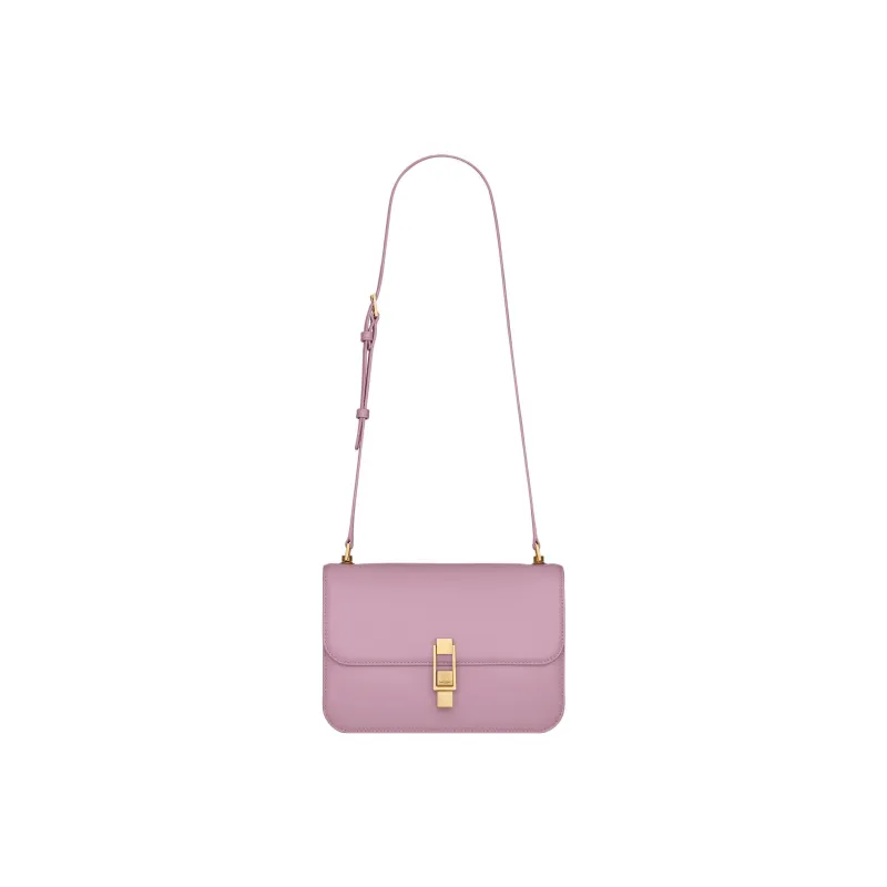 SAINT LAURENT Le Carre Cow Leather Tofu Bag, Shoulder Bag, Crossbody Bag Regular Women's Purple Lilac-1