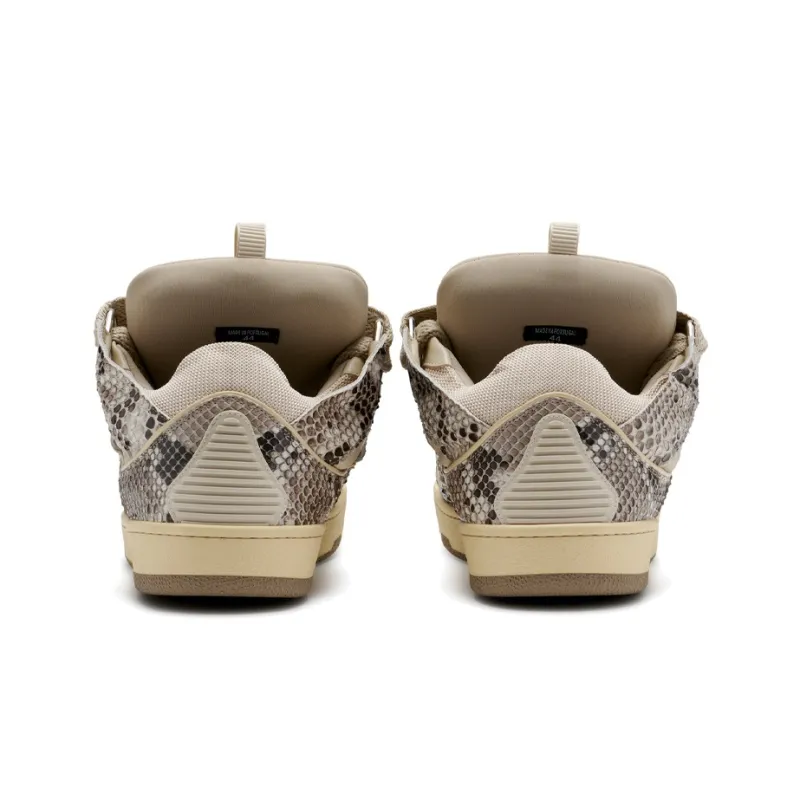 Lanvin CurbCurb Stylish Skateboarding Shoes Men's Tan-3