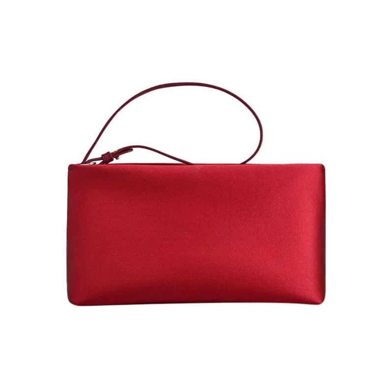 Roger Vivier RV NIGHTLILY Leather Shoulder Bag Handbag Mini Women's Red-1