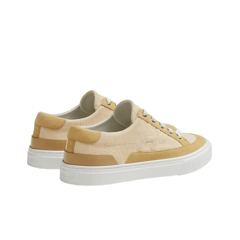 HERMES Deep Low Top Stylish Skateboarding Shoes Women's Khaki-3