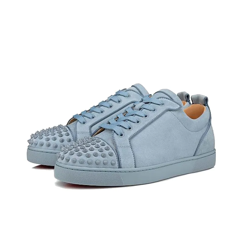 CL Suede Low Top Stylish Skateboarding Shoes Men's Gray-1