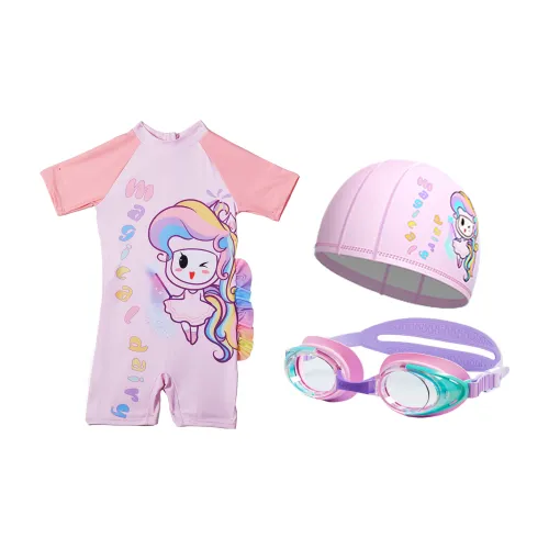 LiNing Swimming Sets Polyester Elastane Beach Swimming Pool Kids' Pink