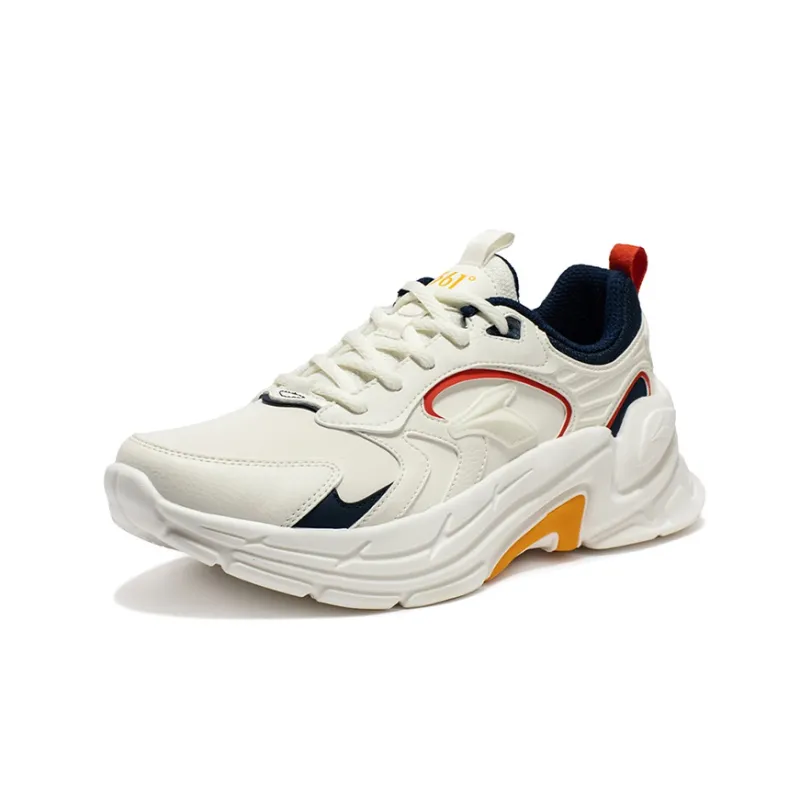 361° Overhill Rebound Cushioning Low-Top Running Shoes Men's White Blue-1