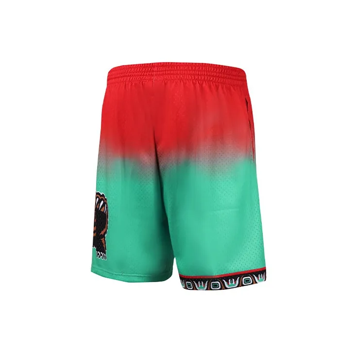Mitchell Ness Basketball Shorts Men Red Green-3