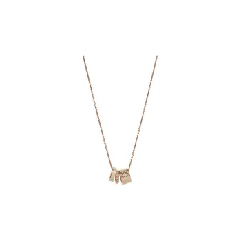 COACH Brass Necklaces Women's Rose Gold