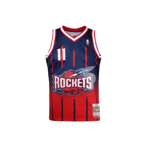 Mitchell Ness Basketball Jerseys Unisex Red And Blue