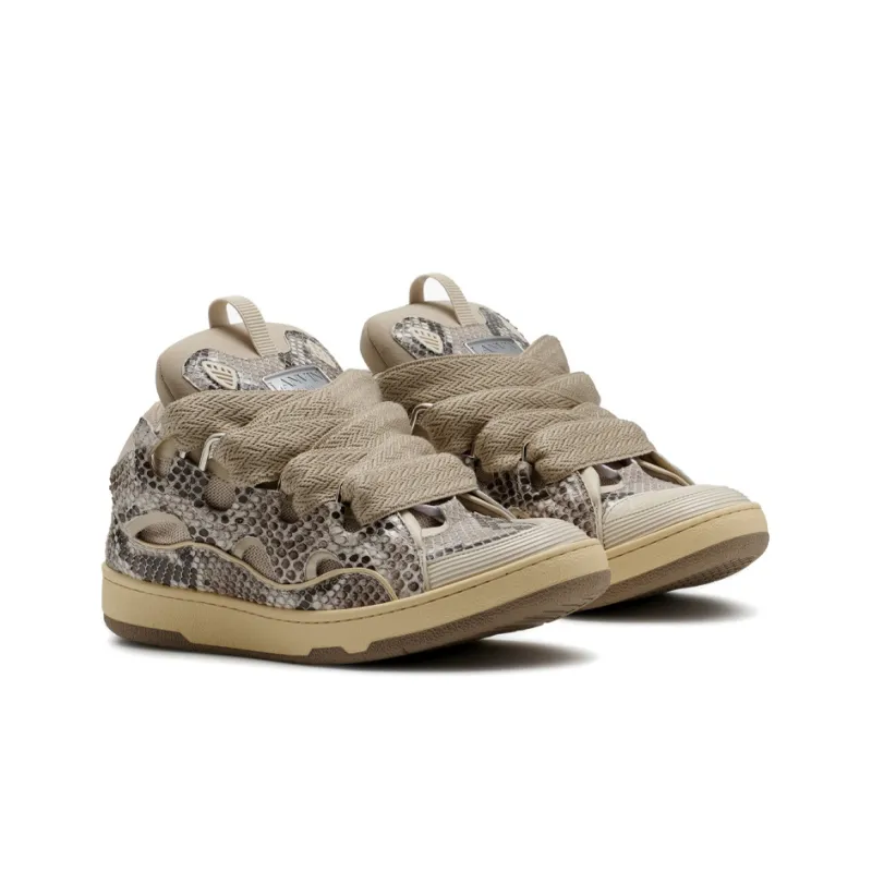 Lanvin CurbCurb Stylish Skateboarding Shoes Men's Tan-1