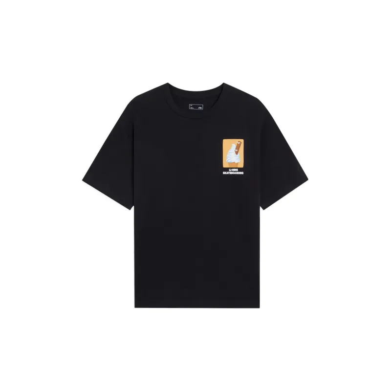 LiNing T Shirts Unisex Black-1