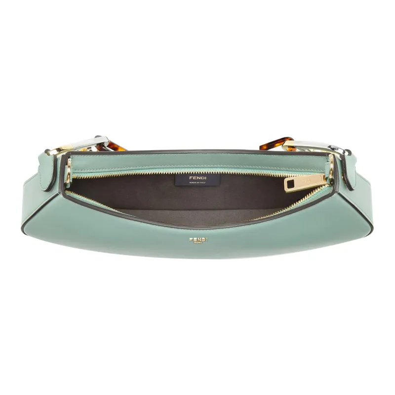FENDI Calfskin Shoulder Bag Handbag Shoulder Bag Women's Mint Green-4