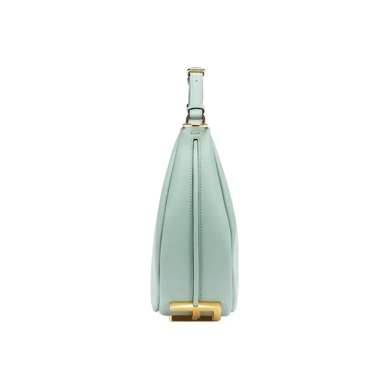 FENDI Fendigraphy Calfskin Crescent Bag, Shoulder Bag, Handbag Women's Mint Green-3