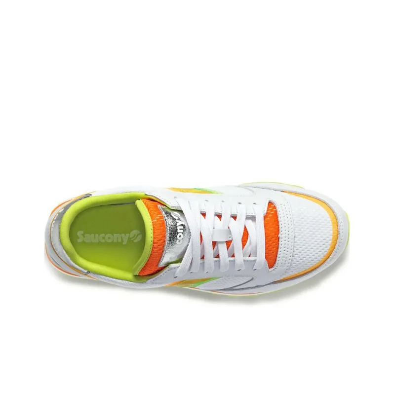 Saucony Jazz Triple Low-Top Running Shoes Women's White Yellow Orange Standard M-3