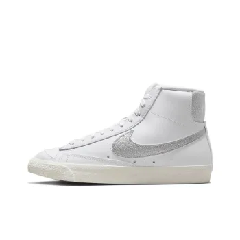 Nike Blazer Mid 77 Essential White Metallic Silver Women's