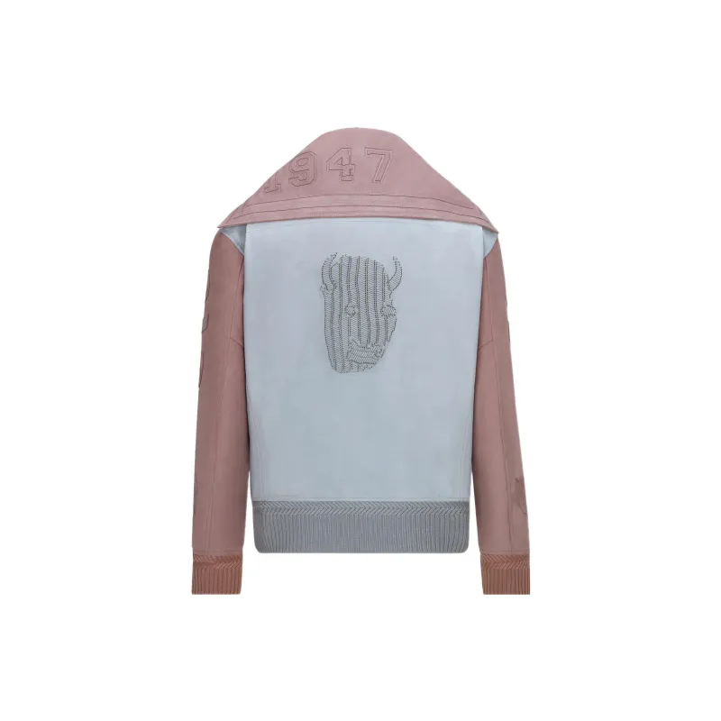 DIOR x Travis Scott Travis Scott FW22 Leather Jacket Men's Multicolor-1