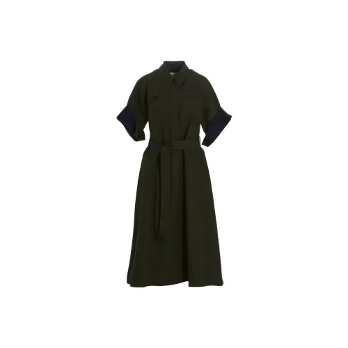 JIL SANDER Short-Sleeved Dresses Women's Black