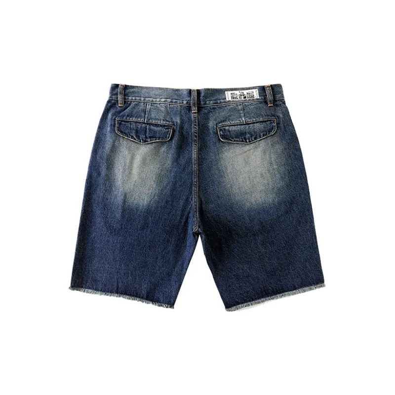 TEKABLU Denim Shorts Men's Cow Denim Blue-1