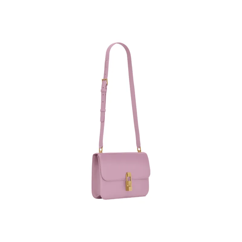 SAINT LAURENT Le Carre Cow Leather Tofu Bag, Shoulder Bag, Crossbody Bag Regular Women's Purple Lilac-2