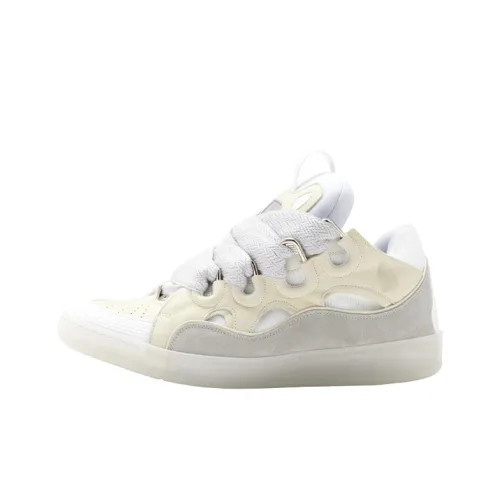 Lanvin Curb Sneaker White Beige