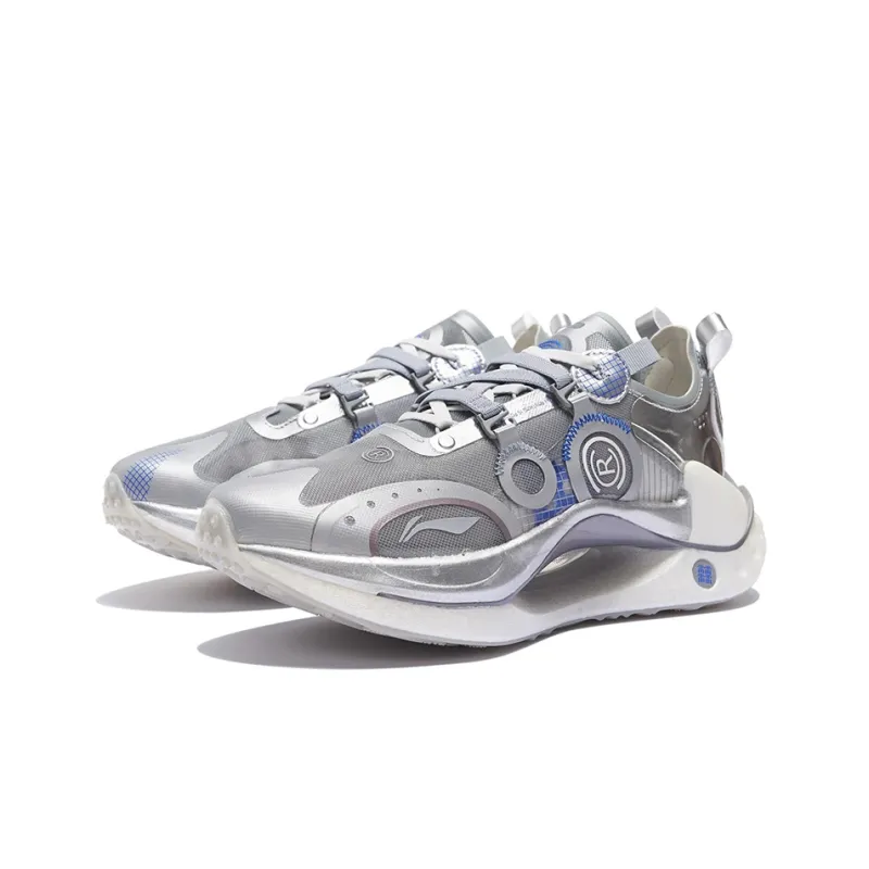 LiNing Jueying CRC Casual Shoes Men Low Top Silver/Antarctic Gray-2
