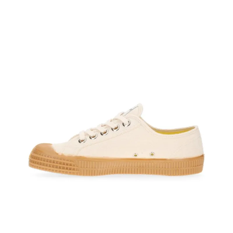 Novesta Canvas Shoes Unisex Low-Top Beige-1