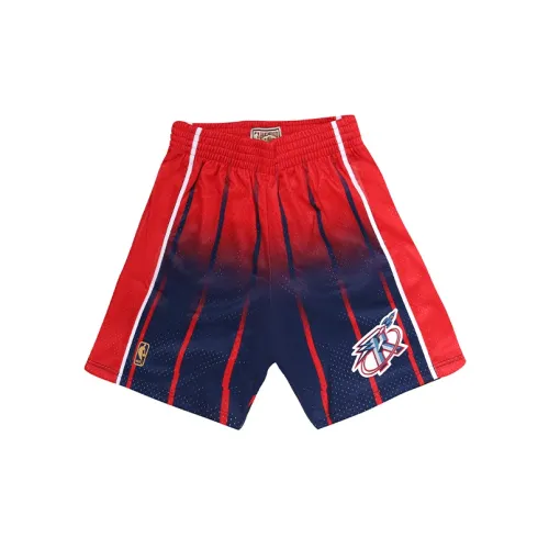 Mitchell Ness Basketball Shorts Men Red And Blue