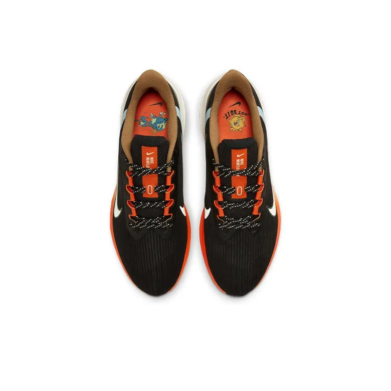 Nike Air Winflo 9 Black Green Safety Orange-3