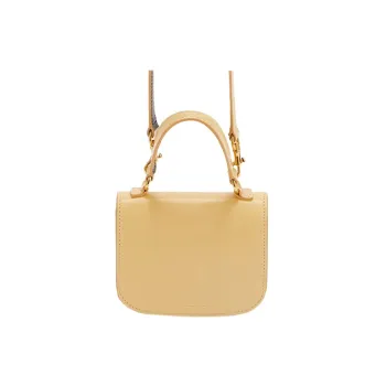 JIL SANDER Calfskin Handbag Mini Women's Light Yellow