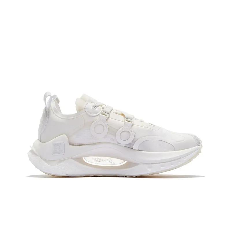 LiNing Jueying CRC Cushioning Anti-Slip Wear-Resistant Breathability Low-Top Sports Casual Shoes Men's White-1