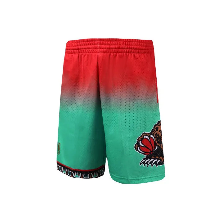 Mitchell Ness Basketball Shorts Men Red Green-2