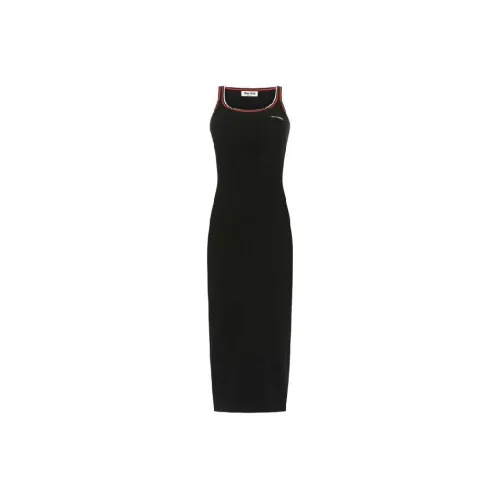 MIU MIU Sleeveless Dresses Women's Black