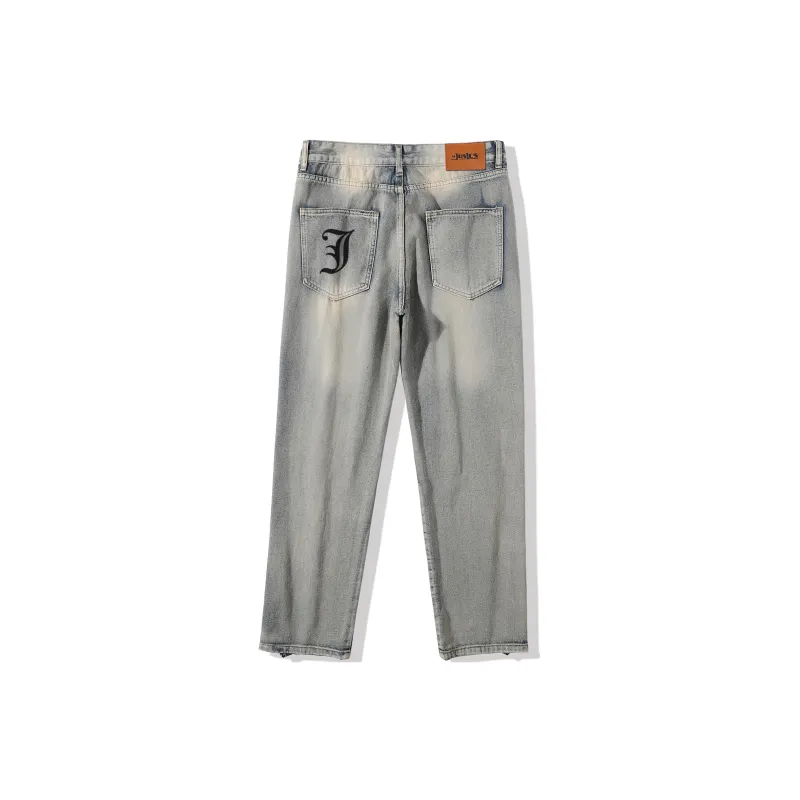 Jaslcs Straight Jeans Fall Unisex Nostalgic Blue-1