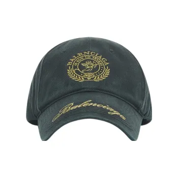 Balenciaga Qixi Crest Cap In