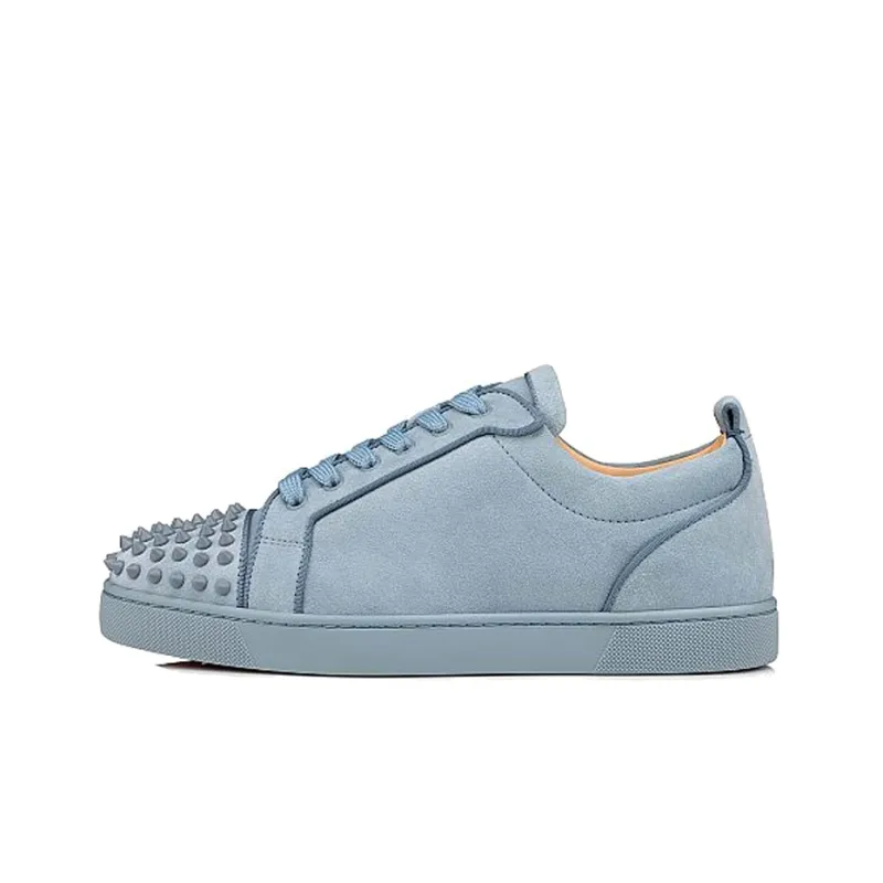 CL Suede Low Top Stylish Skateboarding Shoes Men's Gray-0