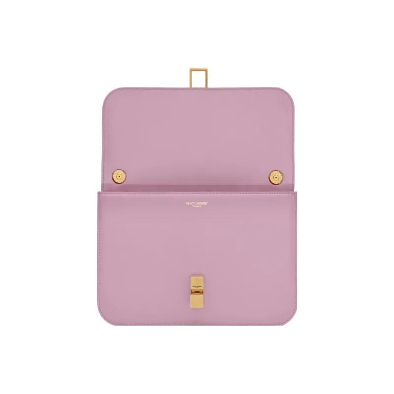 SAINT LAURENT Le Carre Cow Leather Tofu Bag, Shoulder Bag, Crossbody Bag Regular Women's Purple Lilac-5