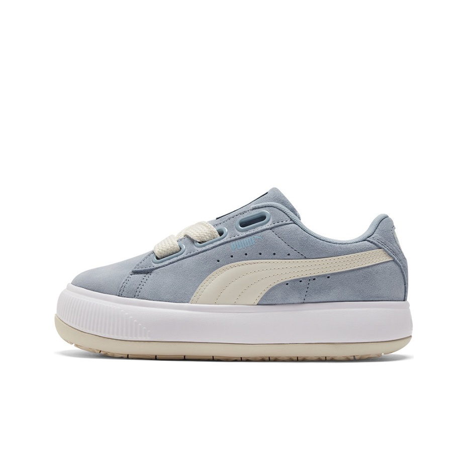 Puma suede platform blue on sale