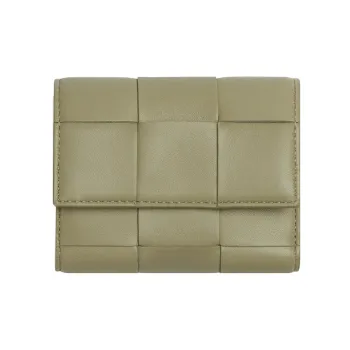 Bottega Veneta Cow Leather Wallet Women's Green