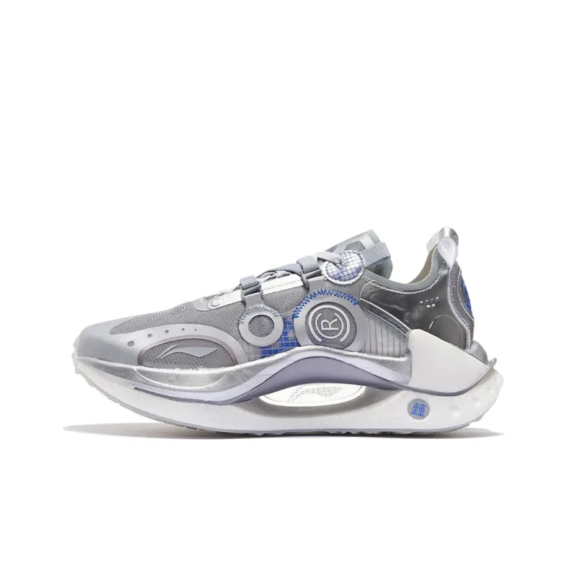 LiNing Jueying CRC Casual Shoes Men Low Top Silver/Antarctic Gray-0
