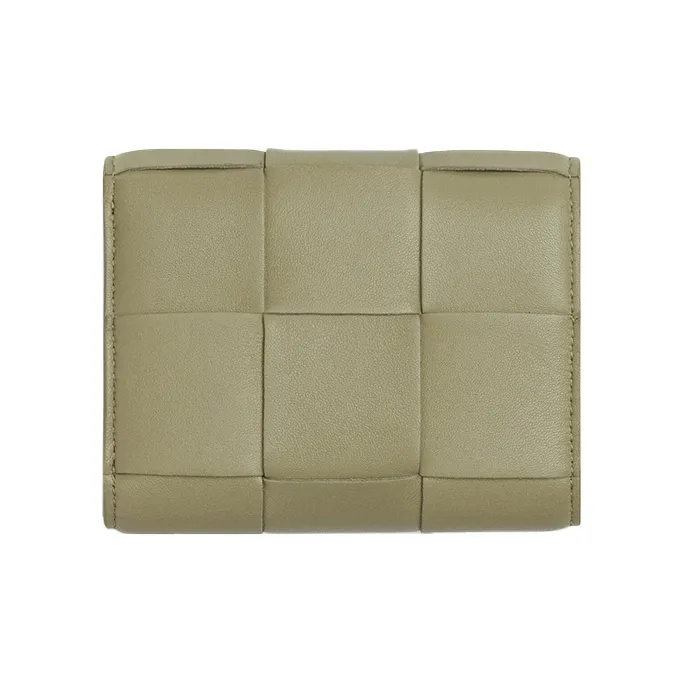 Bottega Veneta Cow Leather Wallet Women's Green-1