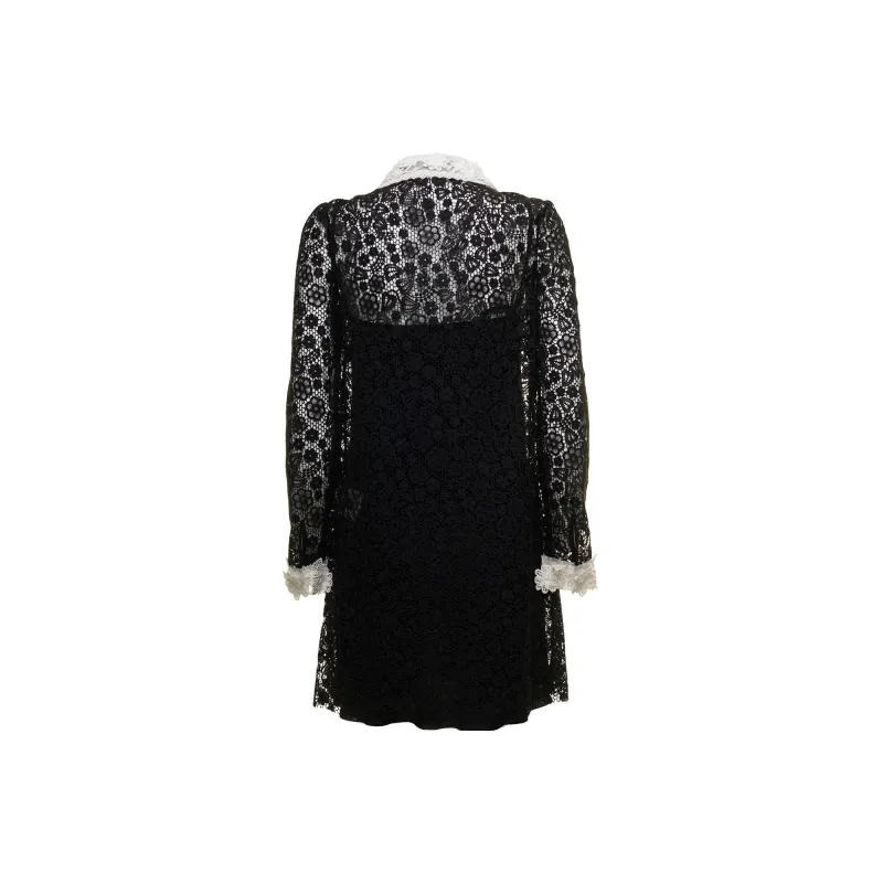 RED VALENTINO Long Sleeved Dresses Women's Black-1