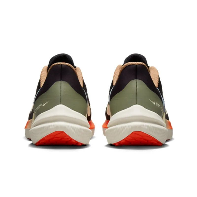 Nike Air Winflo 9 Black Green Safety Orange-4